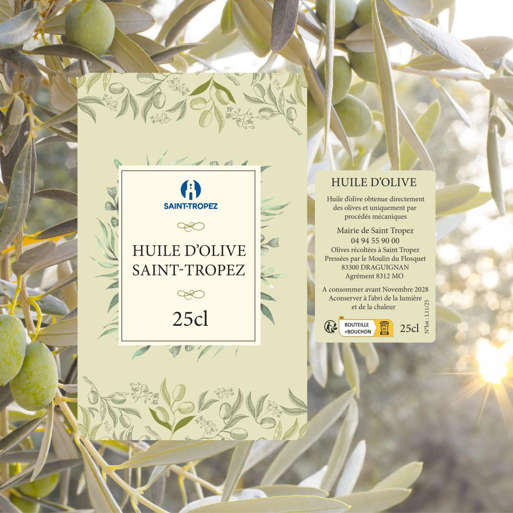 ETIQUETTE HUILE D OLIVE SAINT TROPEZ